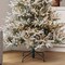 12ft Pre-Lit Flocked Noble Fir Christmas Tree 2-in-1 White & Multi Twinkling LED
